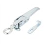 Aeloa Cerradura Verrou à Boucle en métal - Loqueteau de Fixation - Remorque de Camion verrouillable - Moraillon de Serrage for L