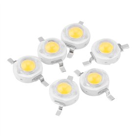 Fictory LED perles-1W Haute Puissance LED Perles diodes électroluminescentes Puce SMD for appareils d'éclairage Bricolage Blanc