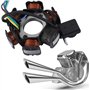 Fydun Faisceau Electrique Kit Redresseur de Relais Electrique Magnéto Stator Kit de Câblage Electrique pour GY6