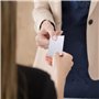 50pcs Impressionnantes cartes de visite professionnelles en métal gravé avec marque pour Bu