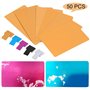 DEWIN Carte de Visite Metal Vierges, 50pcs Impressionnantes cartes de visite professionnelles en métal gravé avec marque pour Bu