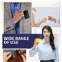 DEWIN Carte de Visite Metal Vierges, 50pcs Impressionnantes cartes de visite professionnelles en métal gravé avec marque pour Bu
