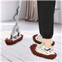 4 Paires Chaussons Poussière，Chaussons de Nettoyage，Convient Nettoyage Poussière du Sol, Saleté et Des Cheveux.