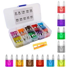 Aiqeer 130 Pièces Set de Fusibles de Voiture