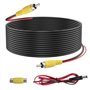 Hoembpn 10m Câble RCA Video Jack Audio Caméra de Recul Double Blindage