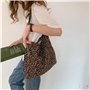 1 Pièce À Imprimé Léopard Et Portefeuille De Pièces De Monnaie, Sac À Bandoulière De Grande Capacité, Sac De Personnalité Rétro,