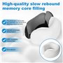KIMIGO ​​Oreiller de Voyage Ergonomique en Mousse à Mémoire – Coussin de Voyage,Soutien Cervical 360° Réglable pour Avion/Voitur