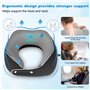 KIMIGO ​​Oreiller de Voyage Ergonomique en Mousse à Mémoire – Coussin de Voyage,Soutien Cervical 360° Réglable pour Avion/Voitur