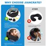 KIMIGO ​​Oreiller de Voyage Ergonomique en Mousse à Mémoire – Coussin de Voyage,Soutien Cervical 360° Réglable pour Avion/Voitur