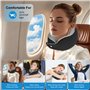 KIMIGO ​​Oreiller de Voyage Ergonomique en Mousse à Mémoire – Coussin de Voyage,Soutien Cervical 360° Réglable pour Avion/Voitur