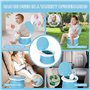 TOSUTO Pot de Toilette pour Bébés et Enfants pour 1-3 Ans,Pot de Voyage Enfant Pliable,Siège Toilette Pliable Enfants,Trainer WC