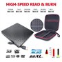 Lecteur DVD externe USB-C 4K Ultra HD 3D UHD Blu-ray DVD + sac de rangement pour Asus HP Lenovo Dell MSI Surface Acer Ordinateur
