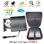 Lecteur DVD externe USB-C 4K Ultra HD 3D UHD Blu-ray DVD + sac de rangement pour Asus HP Lenovo Dell MSI Surface Acer Ordinateur