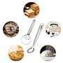 SYEYCW 3 Pièces Fouets à Pâte en Acier Inoxydable, 2 Pièces Fouet Cuisine à Spirale Cuillère Magique, 1 Pièces Mélangeur de Pâte