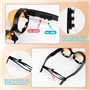 MaoNativey 2 Paires Lunettes Folles pour Fête - Accessoire Photomaton Rigolo - Idéal Halloween, Anniversaire & Déguisements
