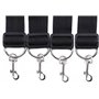 Sangles de Remplacement en Nylon pour Attacher au lit d'entraînement, adaptées aux débutants šêxuelle lit (noir)