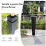 Cendrier Exterieur sur Pied en Acier Inoxydable avec Seaux Internes, Cendrier sur Pied 94 cm pour Une Utilisation Interne et Ext