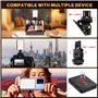 Lumière Téléphone 128 LED Lampe Selfie 3000-6500K Lumière Vidéo Portable CRI 95+ avec Clip pour Phone Ordinateur Caméra Tablette