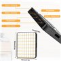 Lumière Téléphone 128 LED Lampe Selfie 3000-6500K Lumière Vidéo Portable CRI 95+ avec Clip pour Phone Ordinateur Caméra Tablette