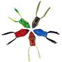 Tunejoy Grenouille Leurre de Pêche Souples Appâts de Pêche Grenouilles Topwater Frog Leurres 3D 5 PCS