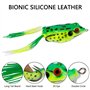 Tunejoy Grenouille Leurre de Pêche Souples Appâts de Pêche Grenouilles Topwater Frog Leurres 3D 5 PCS