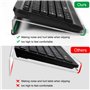 Support de Clavier D'ordinateur Transparent Plateau De Clavier Incliné Ergonomique Acrylique Claire Couverture pour Bureau Maiso