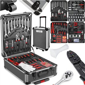 Amazing Tour 718 Pcs Kit Coffret d'outils de Ménage Boîte à Outils Mécanisme Mallette à Outils Bricolage Mecanique pour Réparati