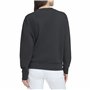 DKNY Skyline Logo Crewneck, Pull Pull aux Femmes, Black,