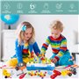 Mosaique Enfant Puzzle 3D, Construction STEM de Jouets en mosaïque pour 3 4 5 Enfants, Jouet de Construction perceuse Boîte à Ou