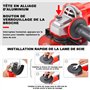 TEENO Meuleuse D'angle 1000W 2000-12000 trs/min Avec 20Accessoires, Meuleuse Angulaire Avec Sac à Main en Toile, Disque 125 mm, 