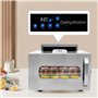 MIIWWOWO Déshydrateur électrique en acier inoxydable 400 W 6 étages avec arrêt automatique et protection contre la surchauffe po