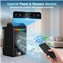 Climatiseur Mobile, 1000ML Climatiseur Portable, Refroidisseur d'air Portable avec Télécommande, USB Mini Climatiseur Ventilateu