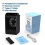 Climatiseur Mobile, 1000ML Climatiseur Portable, Refroidisseur d'air Portable avec Télécommande, USB Mini Climatiseur Ventilateu