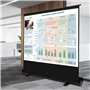 Écran de projection portable - Vidéoprojecteur électrique à rétraction automatique - Pour vidéoprojecteur professionnel et home 