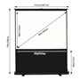 Écran de projection portable - Vidéoprojecteur électrique à rétraction automatique - Pour vidéoprojecteur professionnel et home 