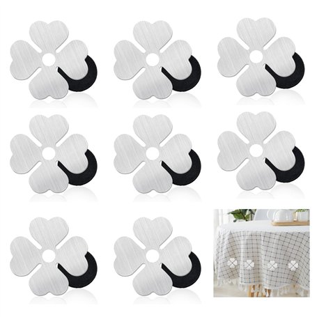 Ruikdly Lot de 8 poids de nappe magnétiques - 55 g - Poids pour nappes