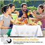 Ruikdly Lot de 8 poids de nappe magnétiques - 55 g - Poids pour nappes, rideaux, rideaux de douche, réfrigérateurs (quatre feuil