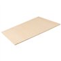 JIAYUET Lot de 80 feuilles carrées de tilleul de 10 x 10 cm, 2 mm d'épaisseur, planches de contreplaqué de bois brut de 10 cm po
