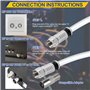 Kit de sertissage de câble Coaxial, Outil de compression, Kit de sertissage, Réglable RG6 RG59 RG11 75-5 75-7 - Pince à dénuder 
