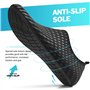 RUOMU Chaussures Aquatiques Chaussons de Plongée d'eau Chaussettes Aqua pour Piscine et Plage Sports Nautiques Natation Surf Voi