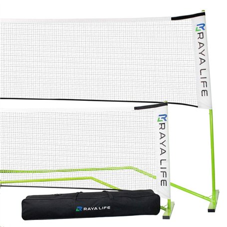 RayaLife Filet de Pickleball Portable et Filet de Badminton 2 en 1 à 7