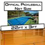 RayaLife Filet de Pickleball Portable et Filet de Badminton 2 en 1 à 7,7 m de Largeur – Filet de Pickleball Multi-Sports pour in