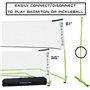 RayaLife Filet de Pickleball Portable et Filet de Badminton 2 en 1 à 7,7 m de Largeur – Filet de Pickleball Multi-Sports pour in