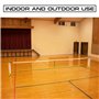 RayaLife Filet de Pickleball Portable et Filet de Badminton 2 en 1 à 7,7 m de Largeur – Filet de Pickleball Multi-Sports pour in