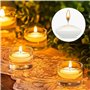 Bougies Flottantes,10 Pièces bougies flottantes sans parfum,Bougies décoratives flottantes,Petites Bougies Flottantes,pour Fête 