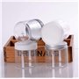 6PCS 120ml récipients cosmétiques en plastique avec des bouchons en aluminium crème boîte de lotion pommade bouteille bouteille 