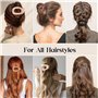 TTPSRY Lot de 6 Pince Cheveux Femmes Grande Pinces Griffes Clips Antidérapantes Epais Grosse Pince Plate Cheveux Colourful Barre