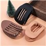 TTPSRY Lot de 6 Pince Cheveux Femmes Grande Pinces Griffes Clips Antidérapantes Epais Grosse Pince Plate Cheveux Colourful Barre