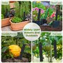 ARTGUTS Lot de 10 étiquettes pour plantes en ardoise avec stylo à craie, étiquettes pour herbes aromatiques, graines, fleurs, lé