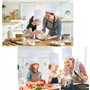 20 Pièce Chapeau de Chef de Cuisine Réglable Toque de Chef Unisex Chapeau de Travail pour Restaurants, Cuisines, Boulangeries, C